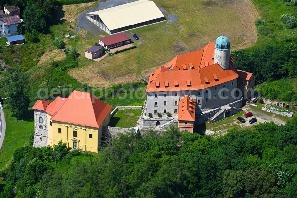 Aerial image Liba - Liebenstein - Castle of in Liba - Liebenstein in Cechy - Boehmen, Czech Republic