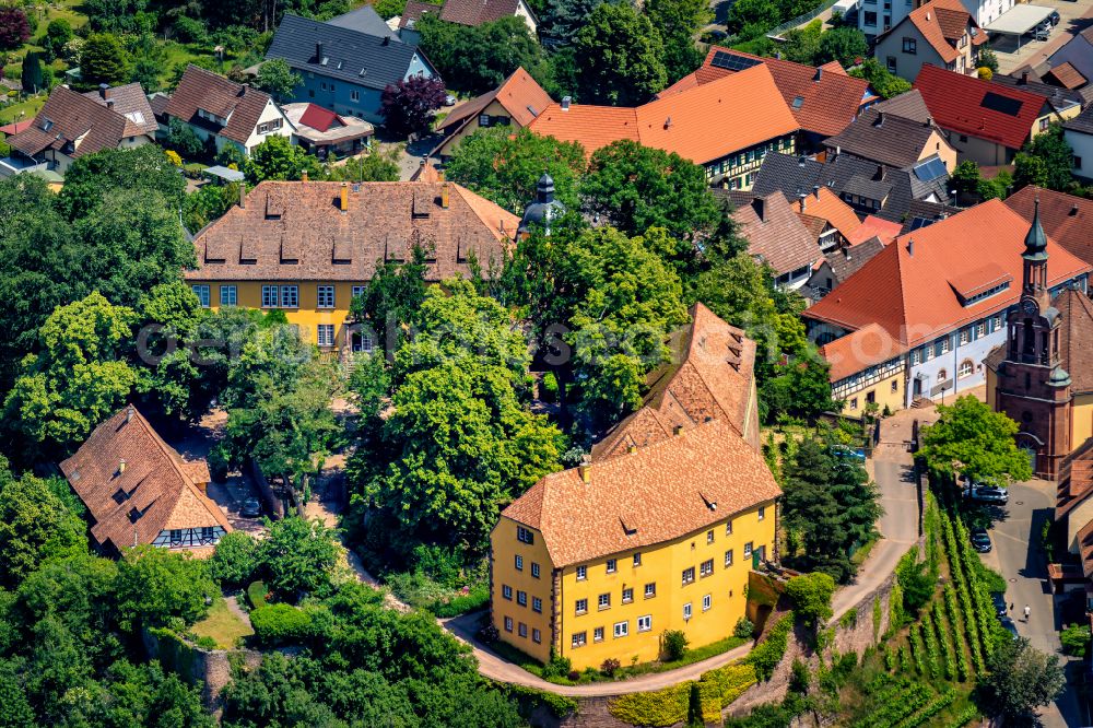 Aerial photograph Mahlberg - Castle of Schloss Mahlberg in Mahlberg in the state Baden-Wurttemberg, Germany