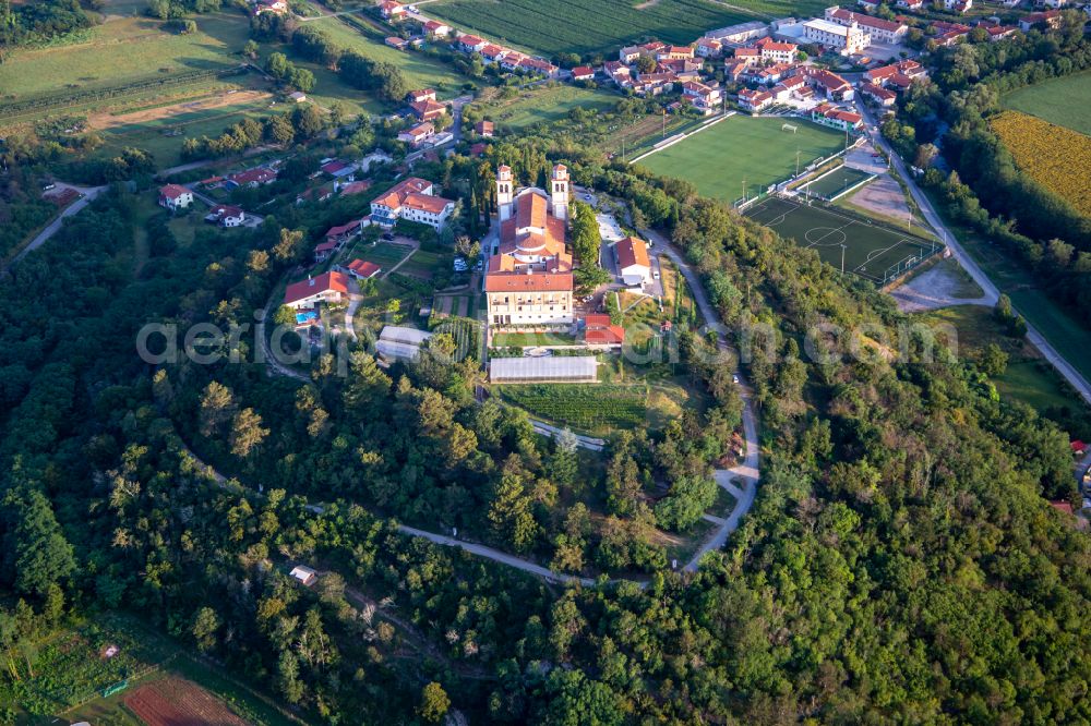 Miren from above - Castle of Miren Castle / Mirenski grad in Miren in Nova Gorica, Slovenia