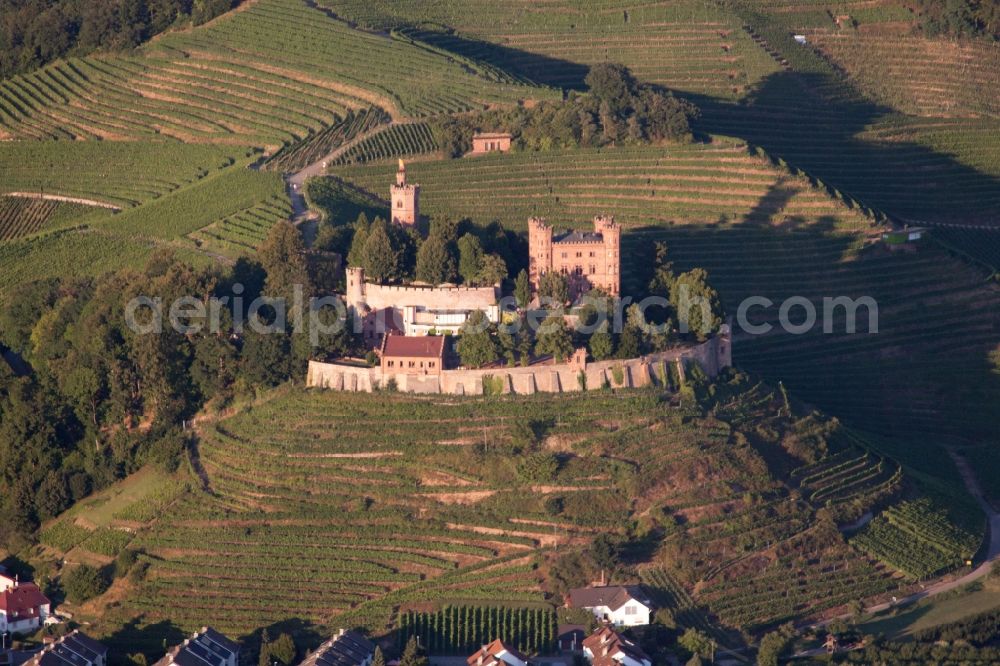 Aerial image Ortenberg - Castle of Schloss in Ortenberg in the state Baden-Wuerttemberg