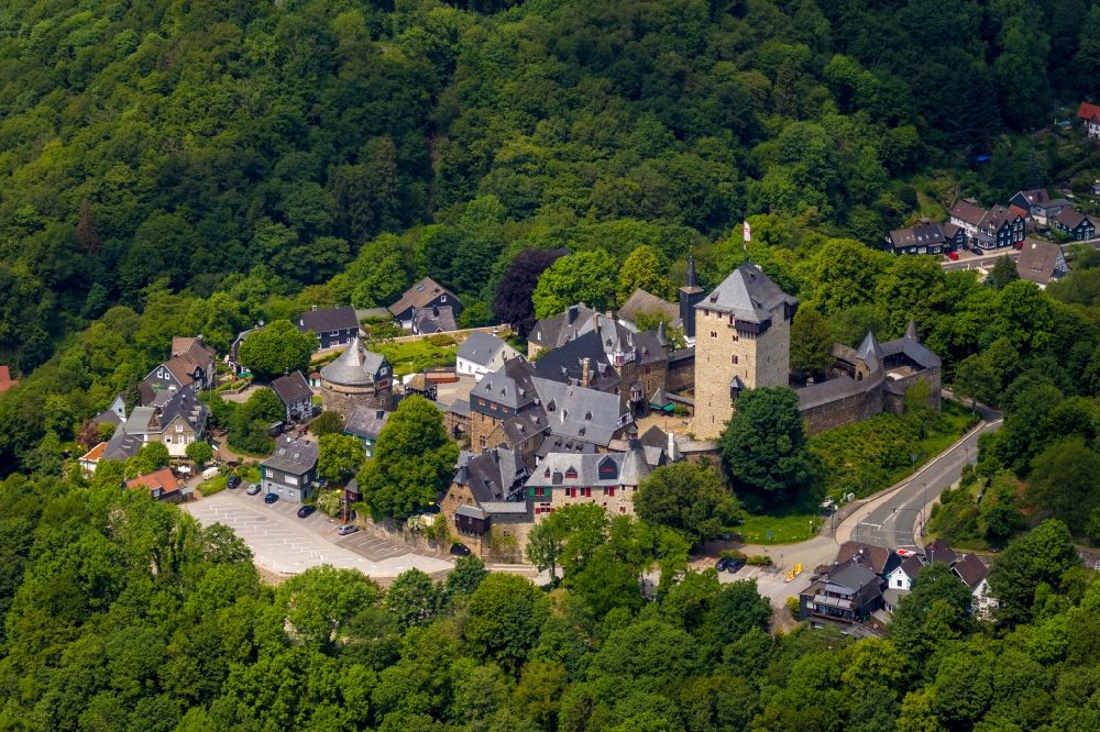 Aerial photograph Solingen - Castle of in the district Burg an der Wupper in Solingen in the state North Rhine-Westphalia, Germany