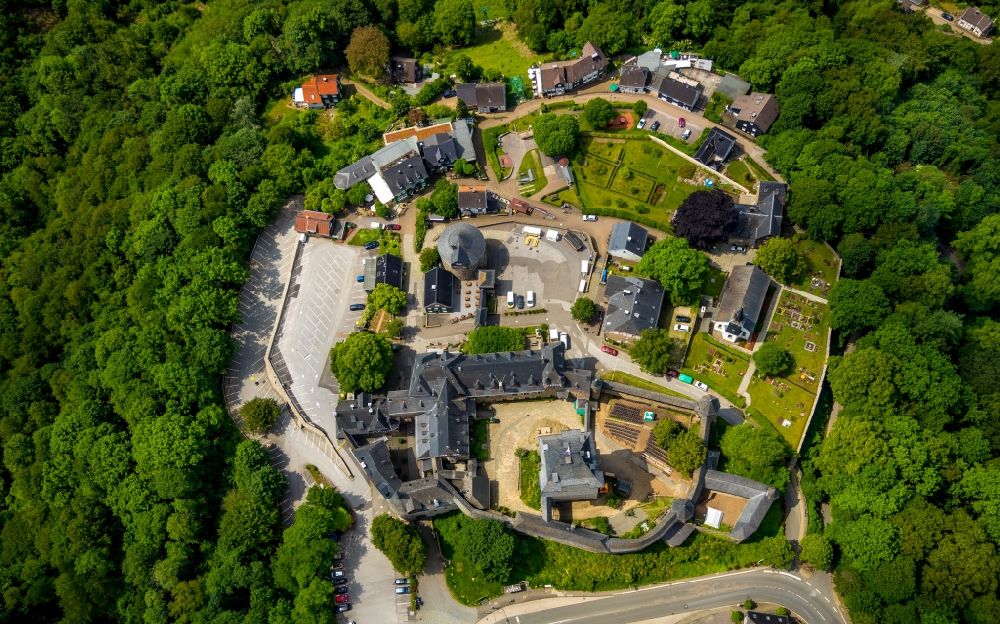 Aerial image Solingen - Castle of in the district Burg an der Wupper in Solingen in the state North Rhine-Westphalia, Germany