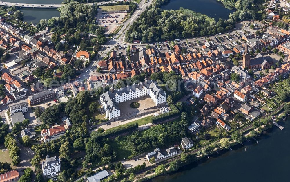 Aerial image Plön - Castle of Schloss Ploen in Ploen in the state Schleswig-Holstein