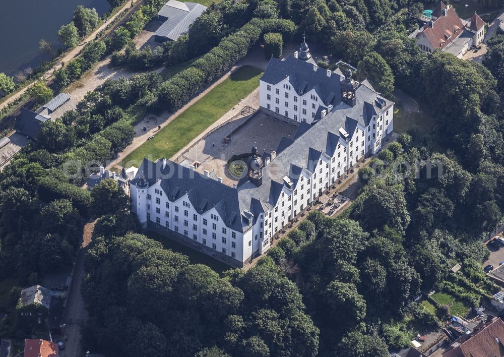 Plön from the bird's eye view: Castle of Schloss Ploen in Ploen in the state Schleswig-Holstein