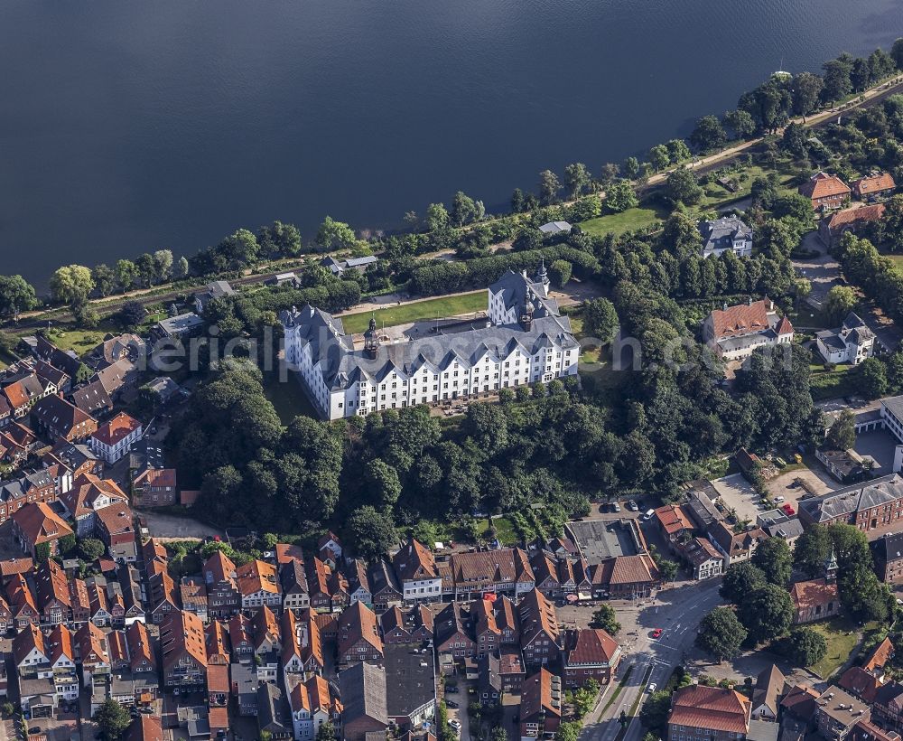 Aerial image Plön - Castle of Schloss Ploen in Ploen in the state Schleswig-Holstein