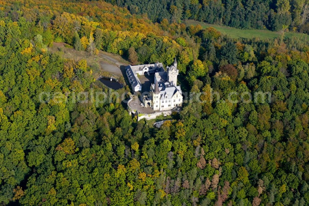 Bad Sooden-Allendorf from the bird's eye view: Castle of Schloss Rothestein in Bad Sooden-Allendorf in the state Hesse
