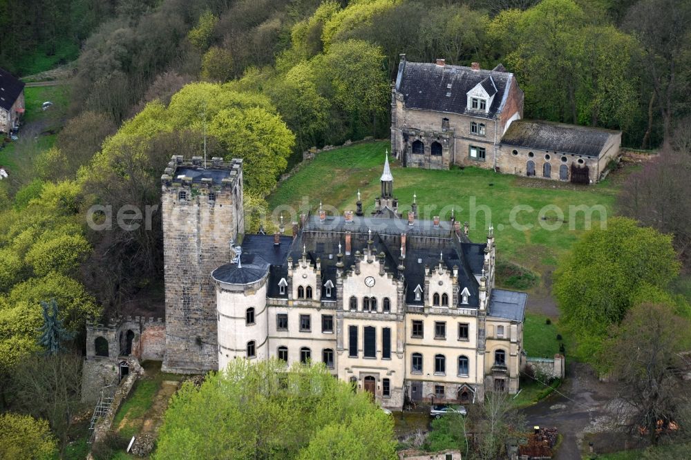 Aerial photograph Sommersdorf - Castle on Schlosshof in Sommersdorf in the state Saxony-Anhalt