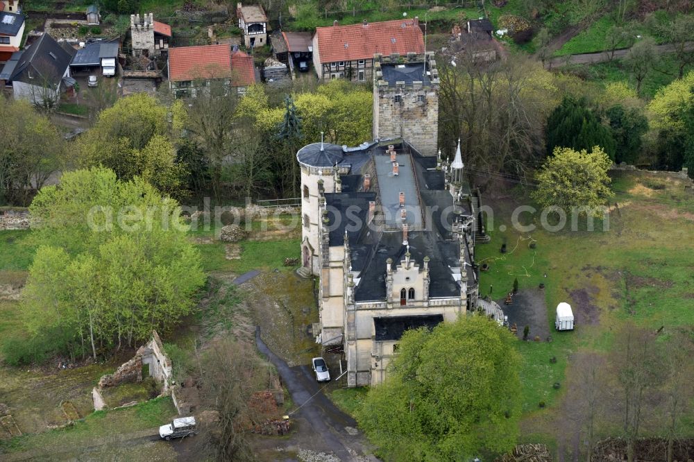 Aerial photograph Sommersdorf - Castle on Schlosshof in Sommersdorf in the state Saxony-Anhalt