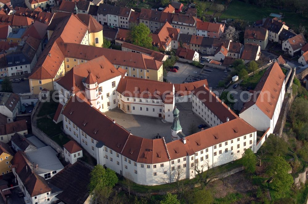 Sulzbach-Rosenberg from the bird's eye view: Castle of Schloss in Sulzbach-Rosenberg in the state Bavaria