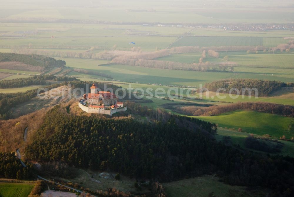 Aerial photograph Amt Wachsenburg - Castle of the fortress Wachsenburg in Amt Wachsenburg in the state Thuringia