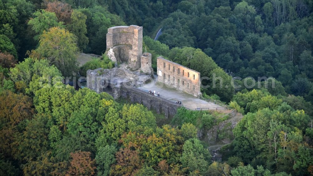 Aerial image Windeck - Castle ruins in Windeck in the state North Rhine-Westphalia, Germany