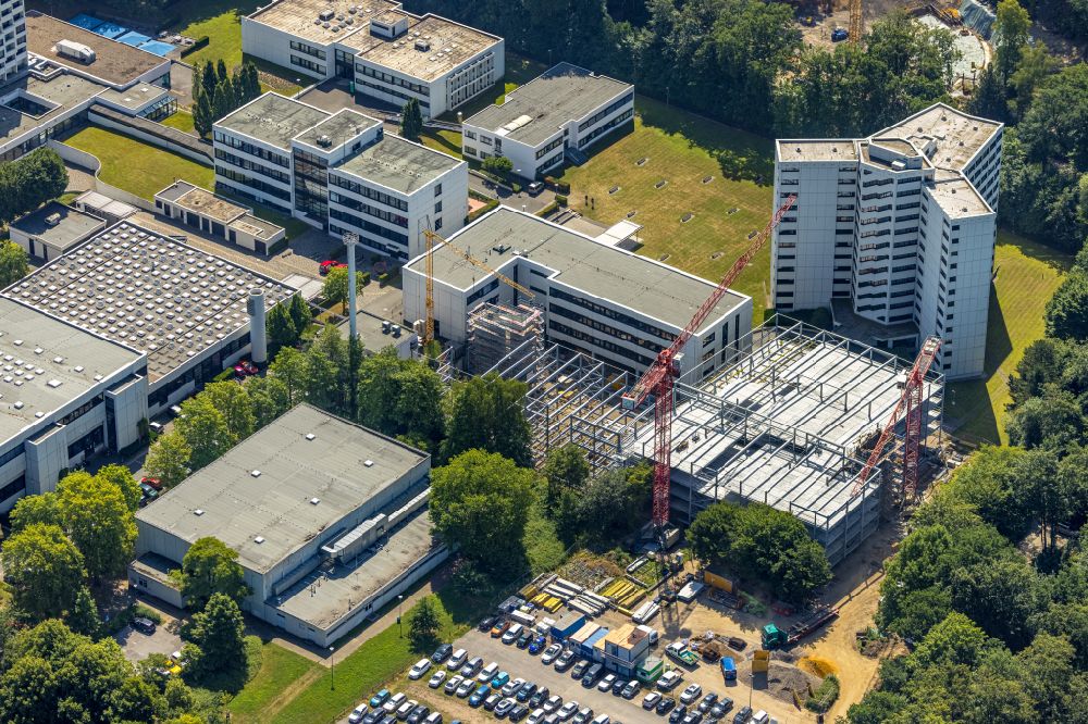 Aerial image Dortmund - Campus building of the Berufsfoerderungswerk Dortmund in Dortmund in the federal state of North Rhine-Westphalia, Germany