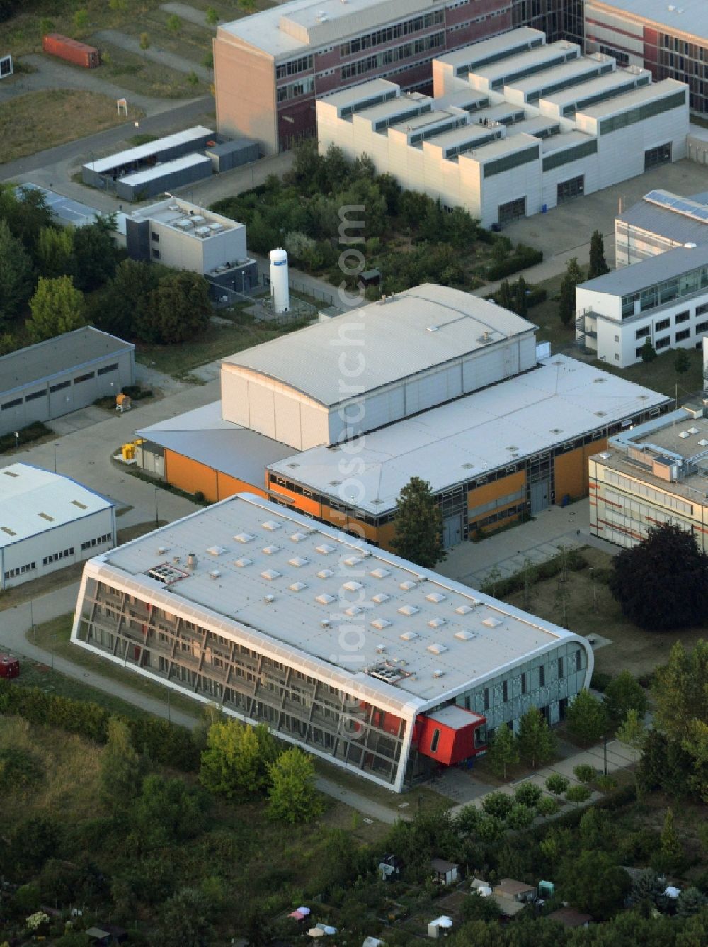 Aerial image Cottbus - Campus and buildings of the Technical University of Cottbus in the state of Brandenburg. The compound includes several buildings and technical facilities of the Chair of Automation Technology