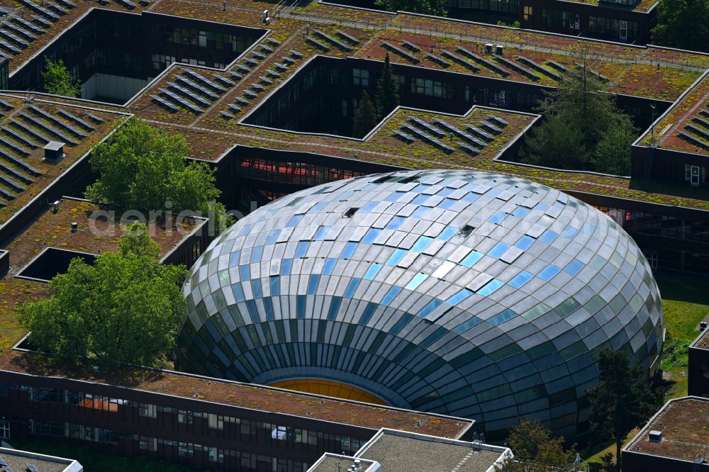 Berlin from the bird's eye view: Campus building of the university Freie Universitaet Berlin with the building of the Philological Library in the Habelschwerdter Allee in the district Dahlem in Berlin