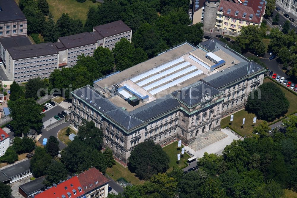 Aerial photograph Würzburg - Campus building of the university Neue Universitaet Wuerzburg in Wuerzburg in the state Bavaria, Germany