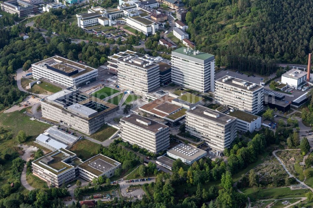 Aerial photograph Tübingen - Campus building of the university in Tuebingen in the state Baden-Wuerttemberg, Germany
