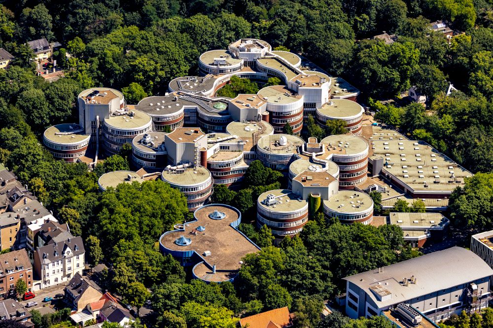 Aerial photograph Duisburg - Campus building of the university in Duisburg at Ruhrgebiet in the state North Rhine-Westphalia