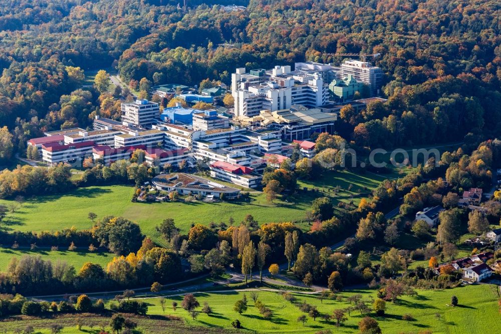 Aerial image Konstanz - Campus building of the university Universitaet Konstanz in the district Egg in Konstanz in the state Baden-Wurttemberg, Germany