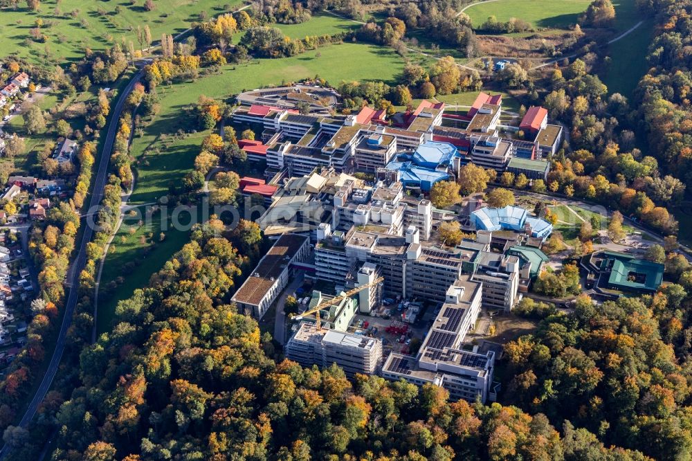 Aerial photograph Konstanz - Campus building of the university Universitaet Konstanz in the district Egg in Konstanz in the state Baden-Wurttemberg, Germany