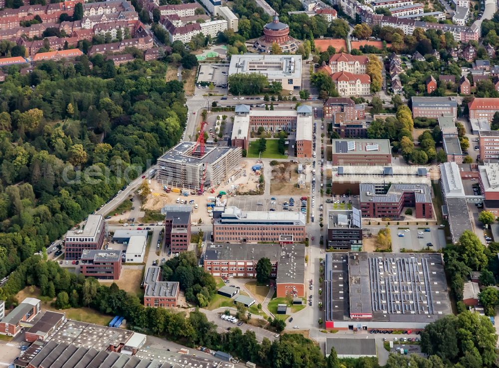 Aerial image Kiel - Campus building of the university Science Park in the district Ravensberg in Kiel in the state Schleswig-Holstein, Germany