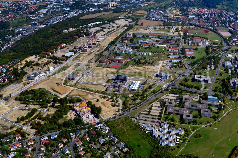 Würzburg from the bird's eye view: campus Hubland North of the university Wuerzburg in the district Frauenland in Wuerzburg in the state Bavaria, Germany
