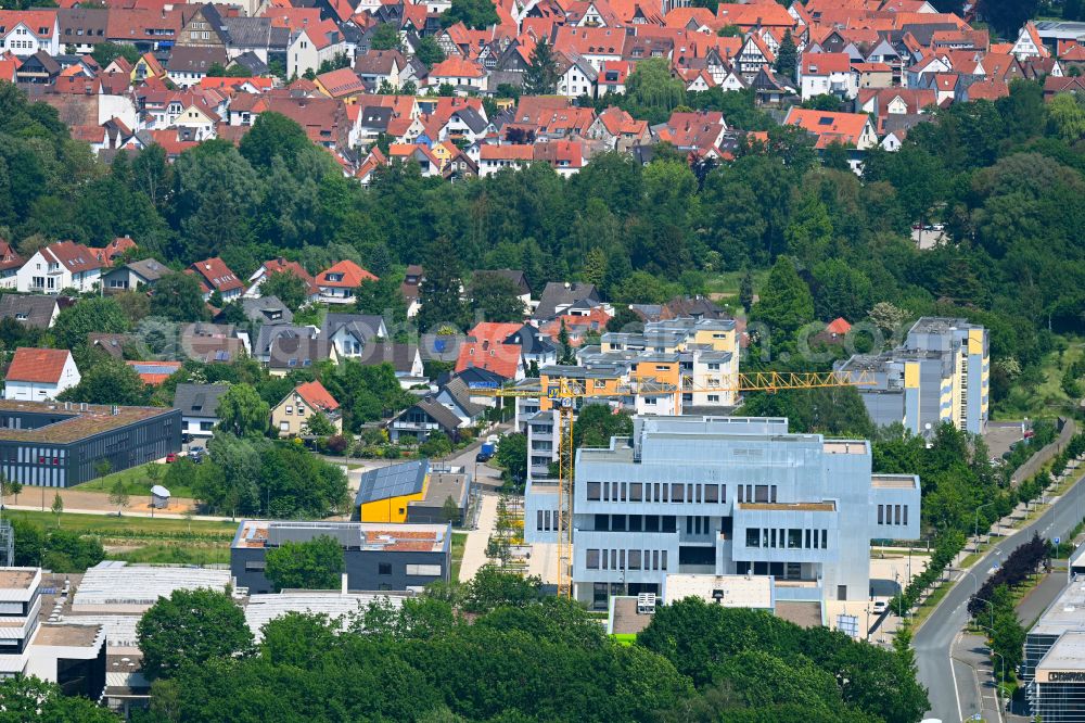 Aerial image Lemgo - Campus University- area InnovationSPIN on street Campusallee in the district Brake in Lemgo in the state North Rhine-Westphalia, Germany