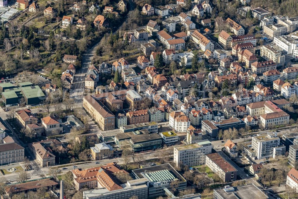 Aerial image Tübingen - Campus University- area in Tuebingen in the state Baden-Wurttemberg, Germany