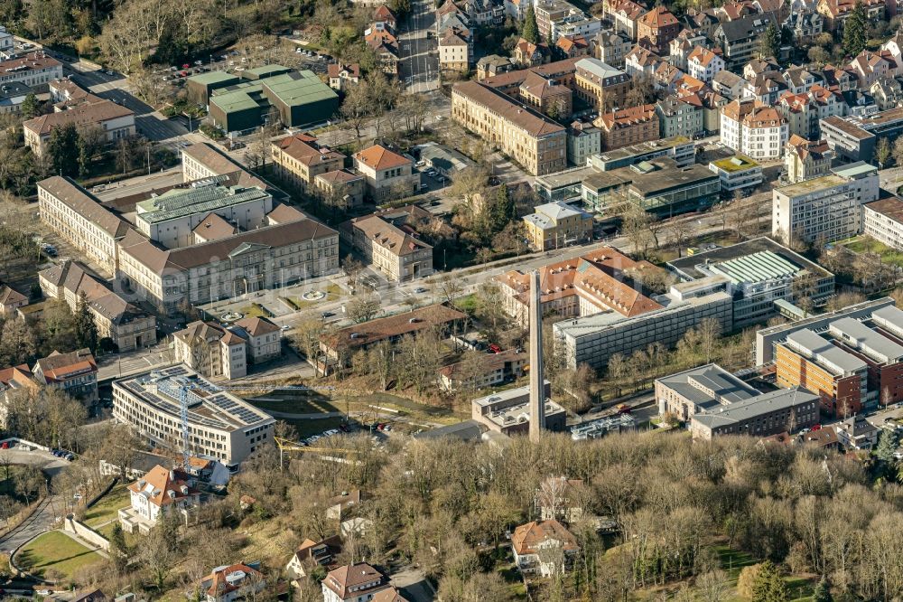 Aerial photograph Tübingen - Campus University- area in Tuebingen in the state Baden-Wurttemberg, Germany