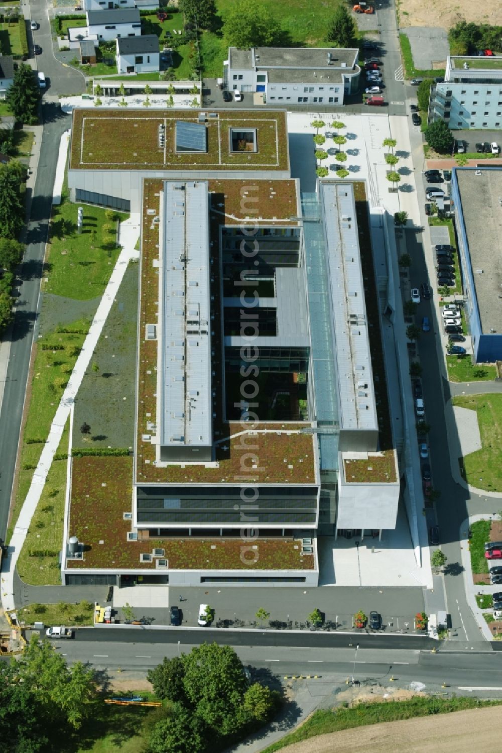 Aerial image Gießen - Campus university department of Chemistry in Giessen in the federal state Hessen, Germany