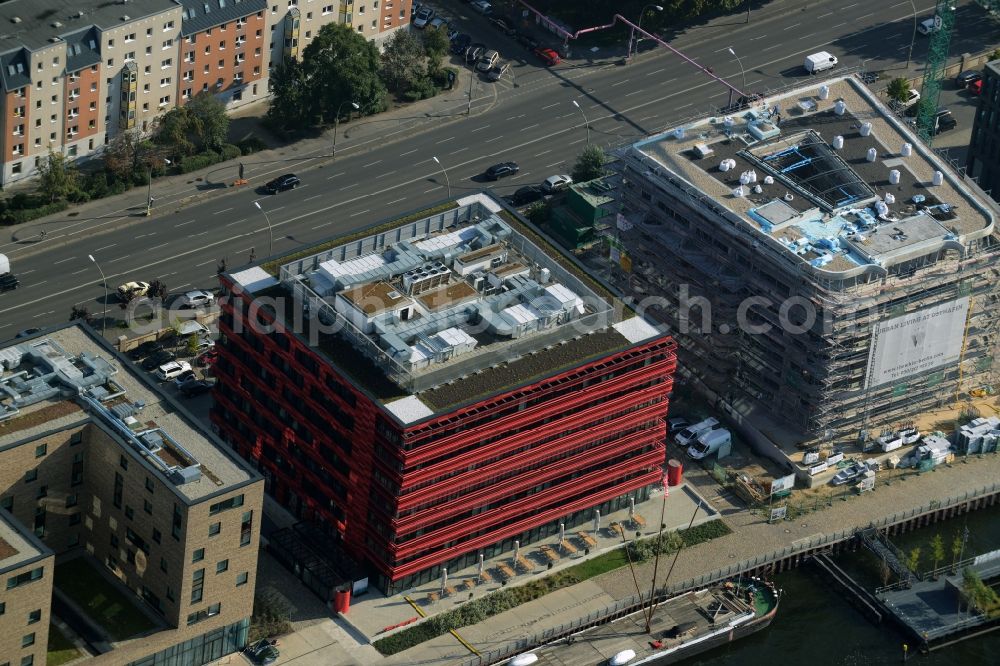 Berlin From The Bird S Eye View Coca Cola House On Stralauer Allee And The Riverbank Of