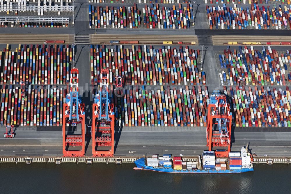 Bremerhaven from above - Container Terminal in the port of the international port of EUROGATE Container Terminal Bremerhaven GmbH in Bremerhaven in the state Bremen