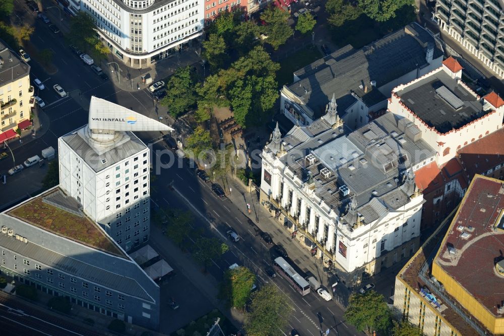 Berlin from above - View of the Theater des Westens in Berlin Charlottenburg located at Kantstraße. It is one of the most famous theatres for musicals and operettas in Berlin