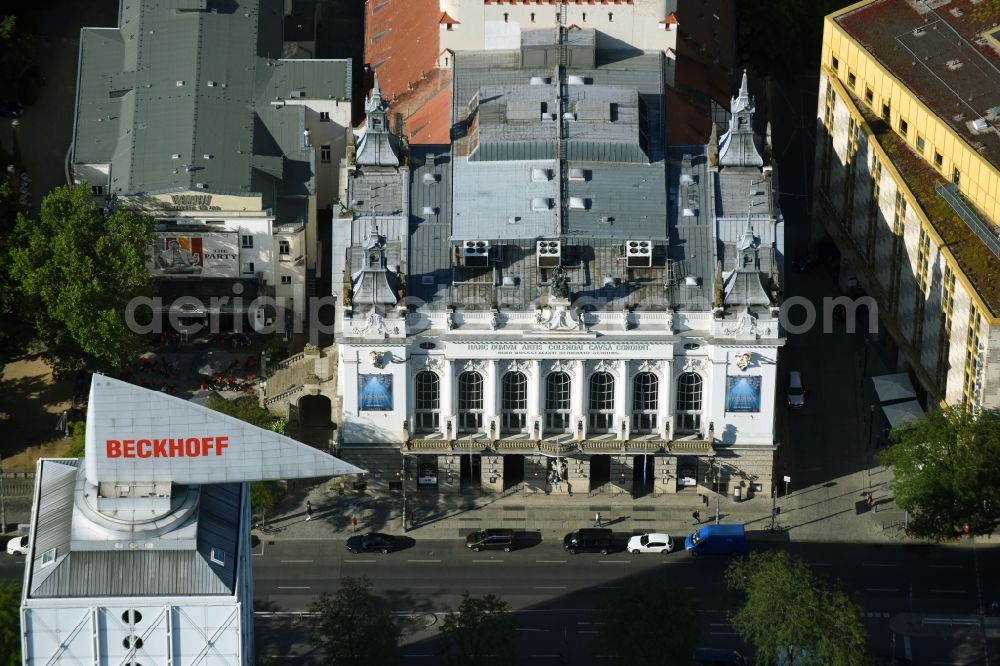Berlin from above - Theater des Westens in Berlin's Charlottenburg district in the Kantstrasse. The building was designed and built according to the plans of Bernhard Sehring