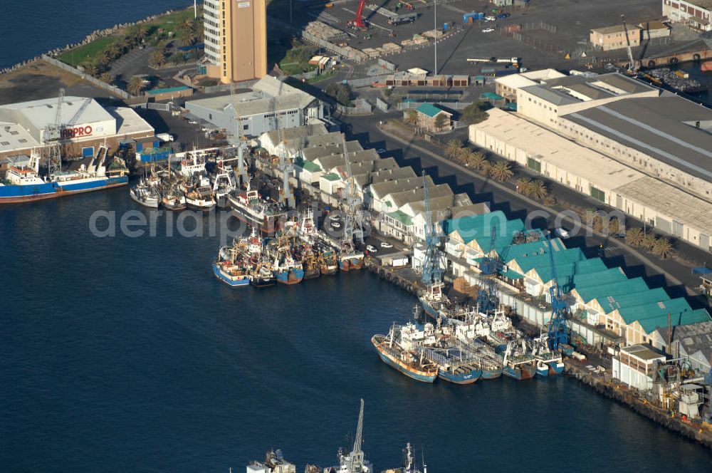 Aerial image Kapstadt - CAPE TOWN 17.02.2010 The Victoria and Alfred Basin was the original port of Cape Town and is used nowadays for smaller fishing companies, cruise ships and other boats for leisure time