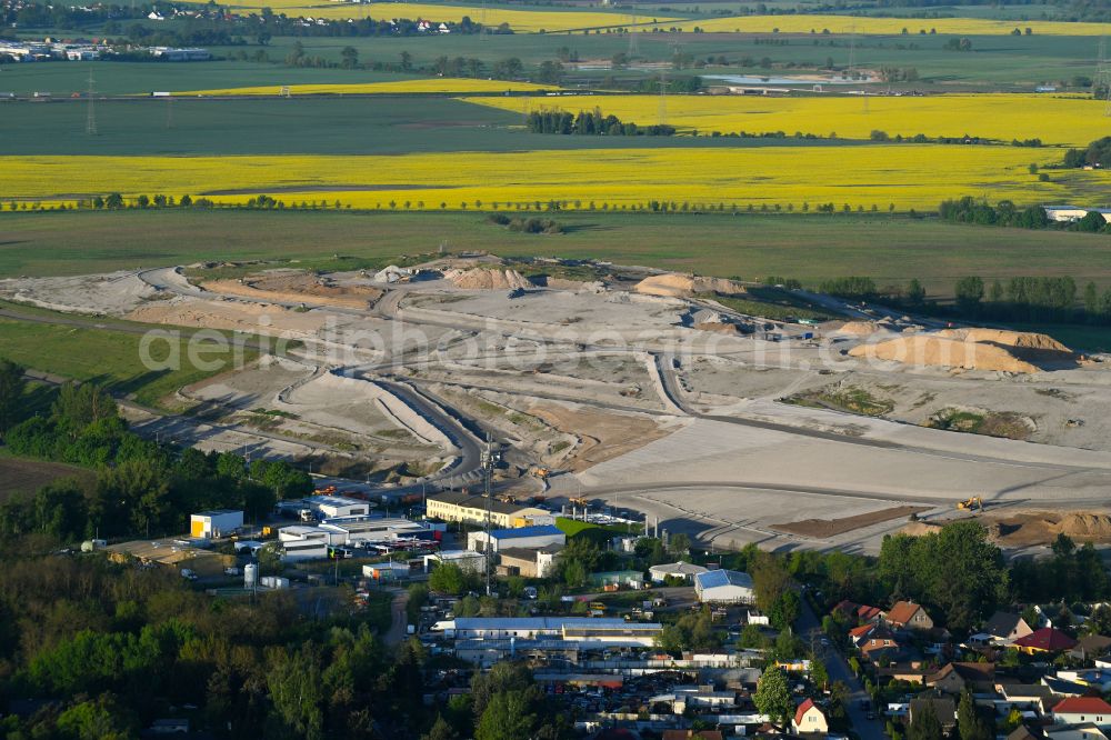 Aerial image Schwanebeck - View of the dump Schwanebeck in Panketal in the state Brandenburg