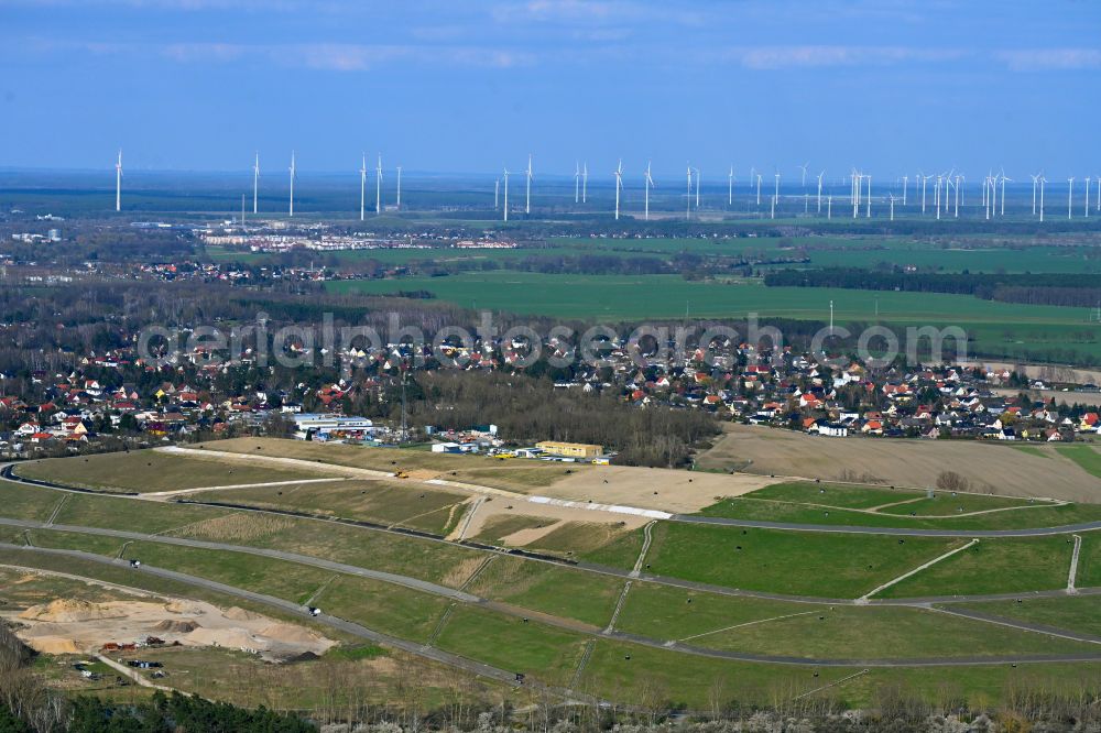 Schwanebeck from the bird's eye view: View of the dump Schwanebeck in Panketal in the state Brandenburg