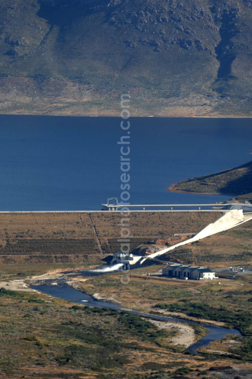 Aerial image KAPSTADT - The Wemmershoek Dam to the east of Cape Town was built in 1957