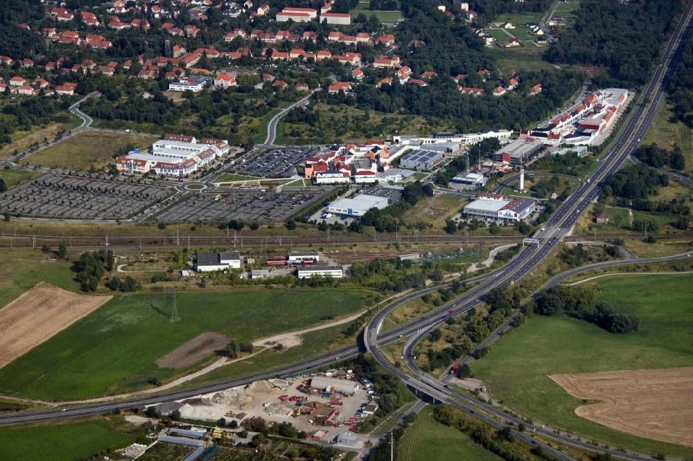 Aerial image Wustermark - Designer Outlet Center in Elstal Wustermark in Brandenburg