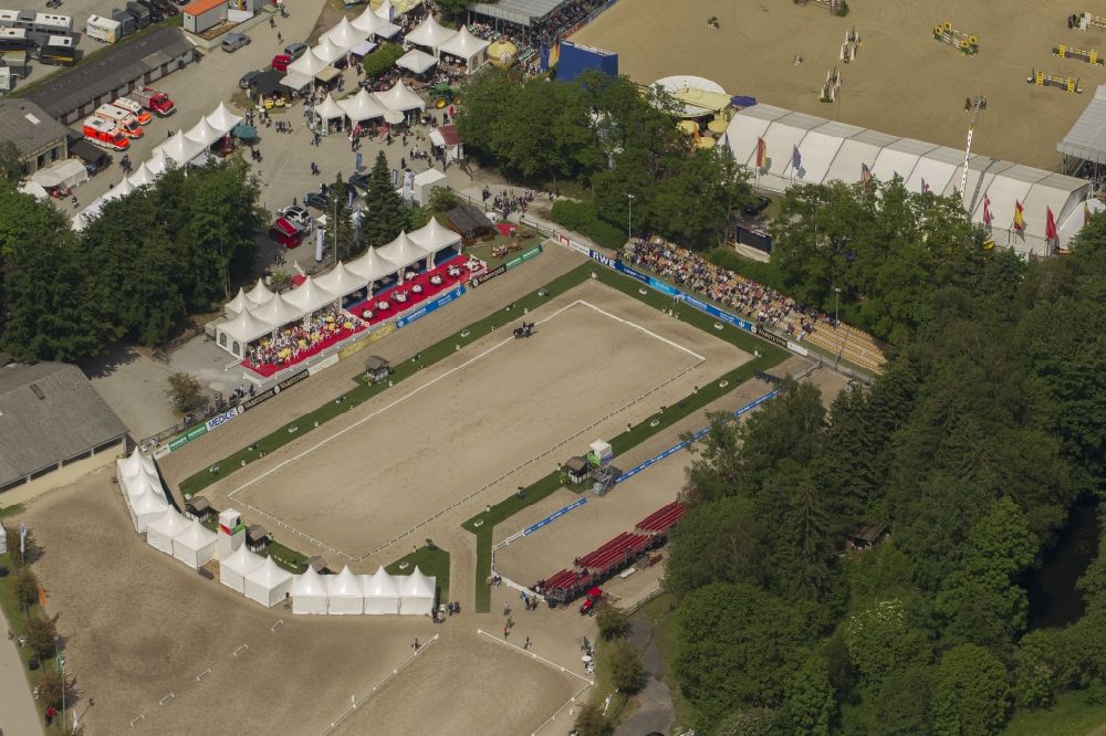 Aerial image Balve - The German Championship in Jumping in Balve in the state of North Rhine-Westphalia North Rhine-Westphalia