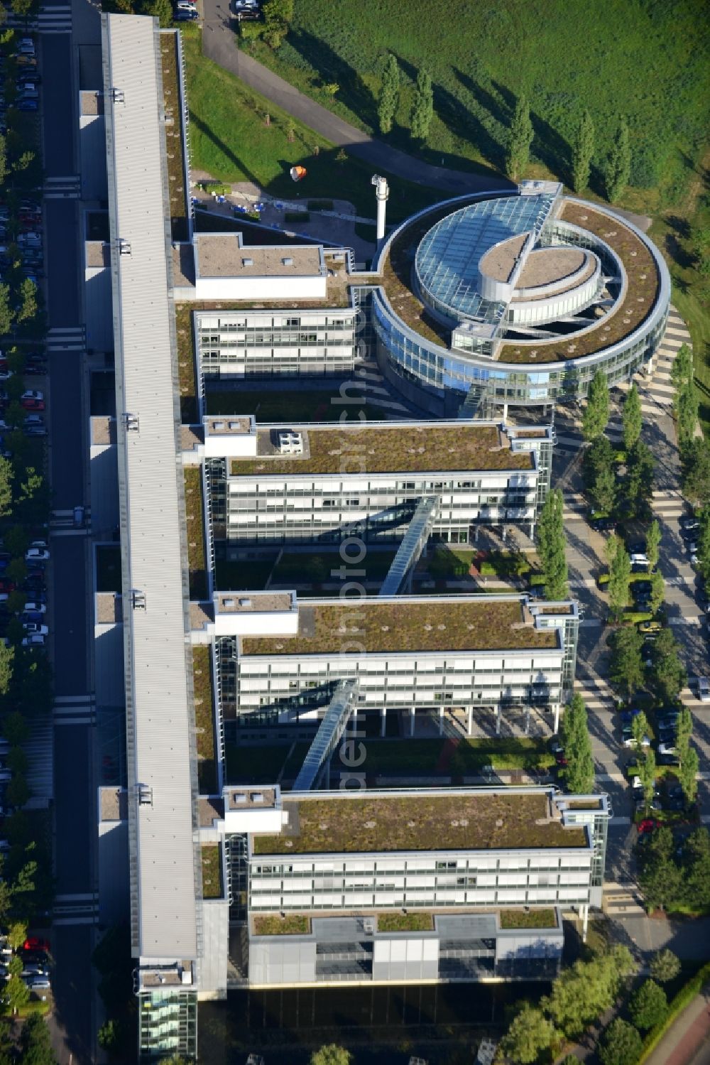 Aerial image Frankfurt / Oder - German pensions insurance in Frankfurt / Oder in Brandenburg