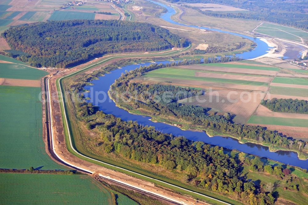 Aerial image Brzeg Dolny - The Oder in the Brzeg Dolny in the Lower Silesia