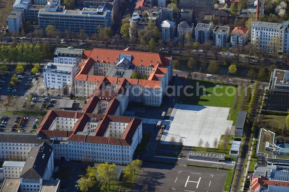 Aerial image Berlin - View of the ministry of defence in the Bendlerblock area of the Tiergarten part of Berlin in Germany