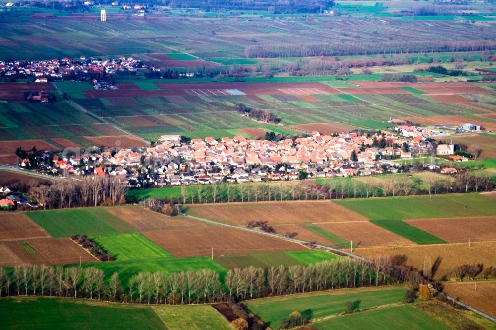Aerial image Altdorf - Village view in Altdorf in the state Rhineland-Palatinate