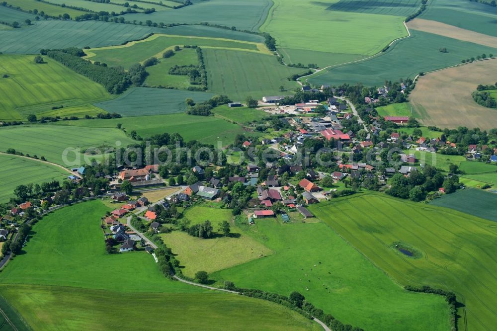 Arfrade from the bird's eye view: Village view in Arfrade in the state Schleswig-Holstein, Germany