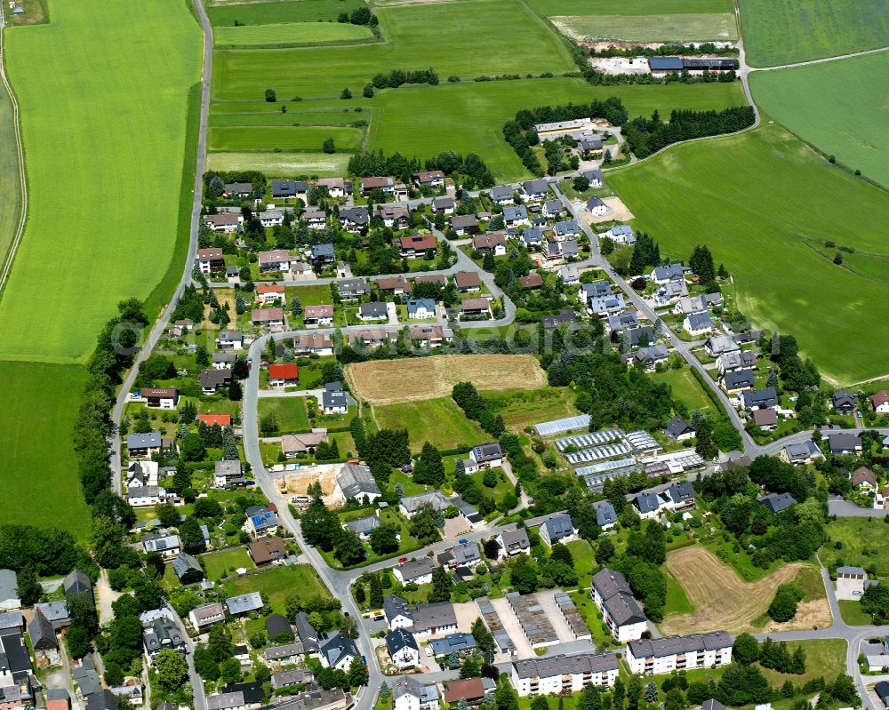 Aerial image Bad Steben - Village view in Bad Steben Oberfranken in the state Bavaria, Germany