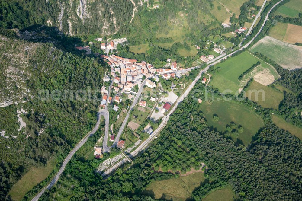 La Beaume from the bird's eye view: Village view in La Beaume in Provence-Alpes-Cote d'Azur, France