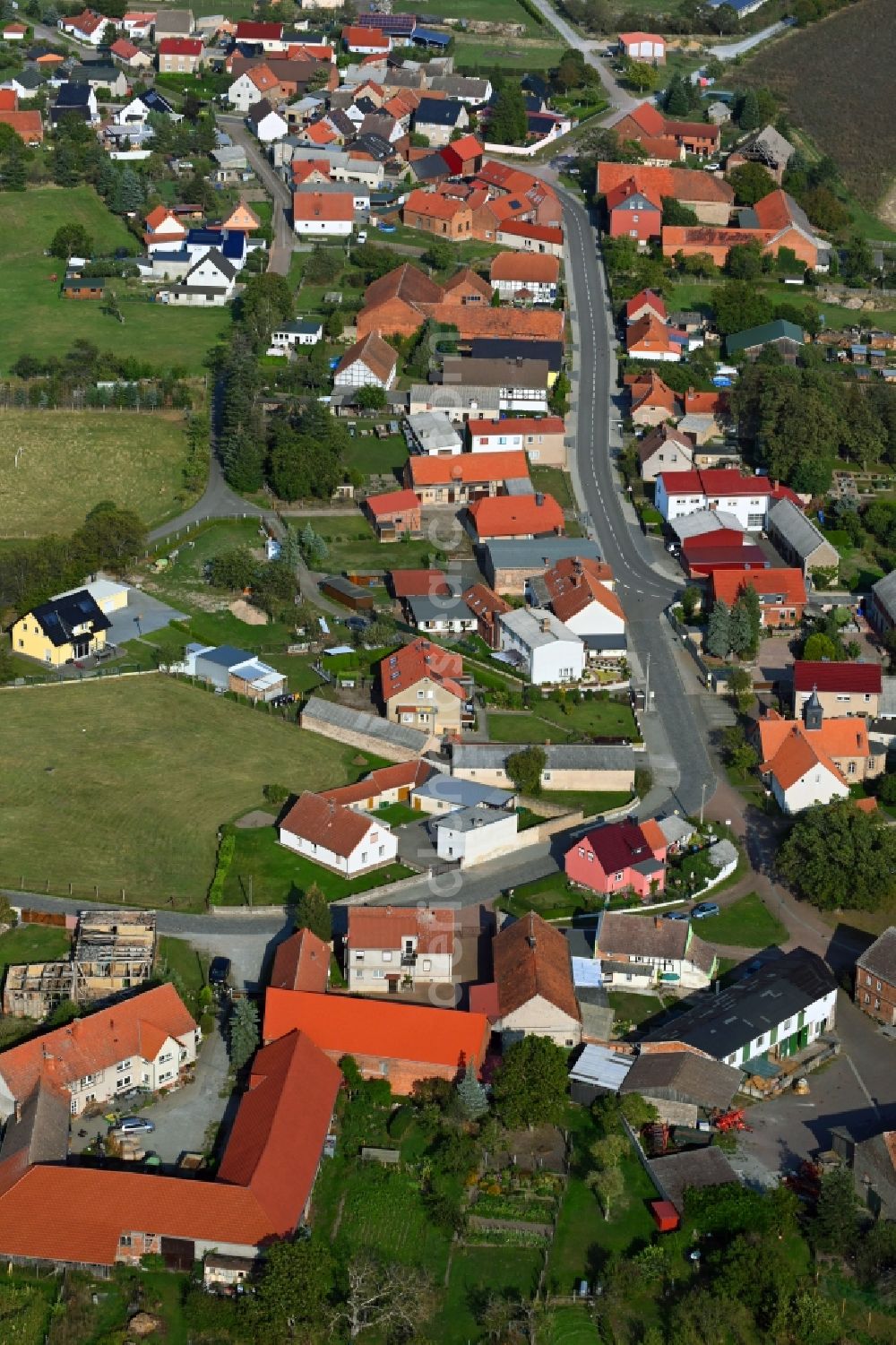 Aerial image Belsdorf - Village view in Belsdorf in the state Saxony-Anhalt, Germany