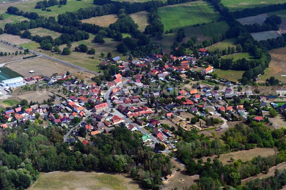 Aerial photograph Bersteland - Village view in Bersteland in the state Brandenburg, Germany