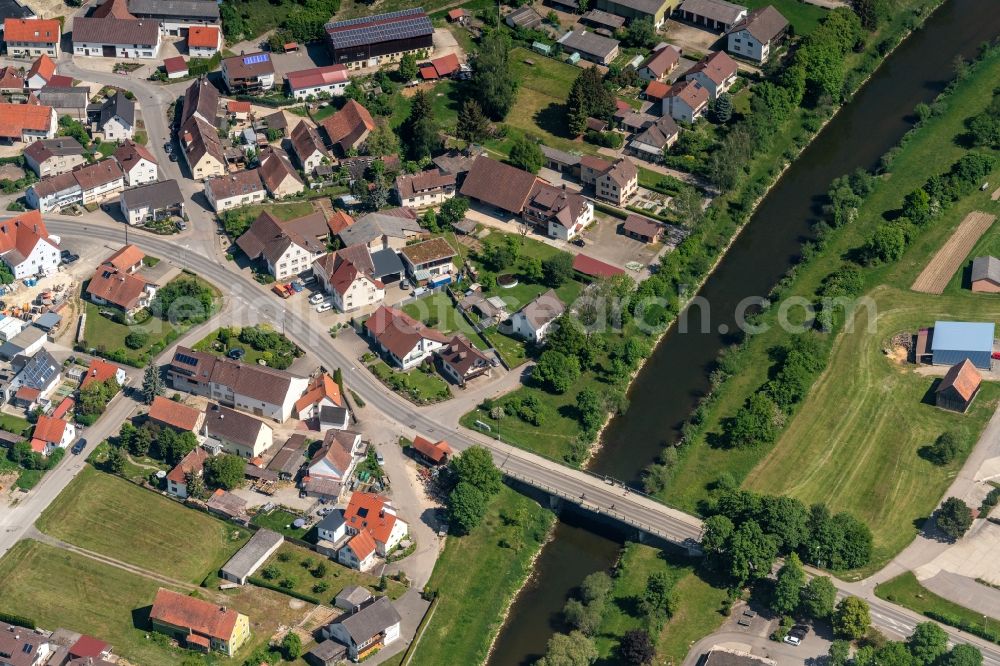 Aerial image Binzwangen - Village view in Binzwangen in the state Baden-Wuerttemberg, Germany