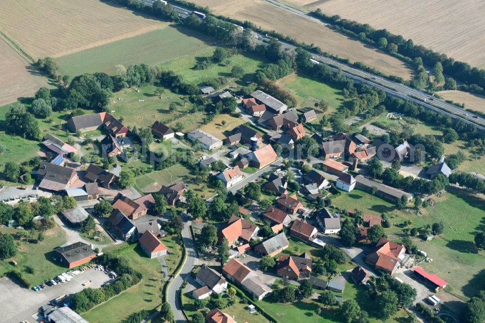 Bültenbrink from the bird's eye view: Village view of Bueltenbrink in the state Lower Saxony